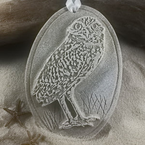 Burrowing Owl Sand Ornament (#140)