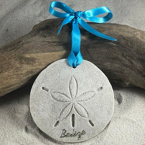 Belize Sand Dollar Sand Ornament