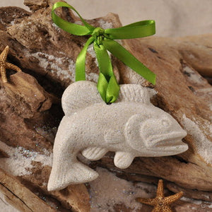 Grouper or Bass Fish Sand Ornament (#242)