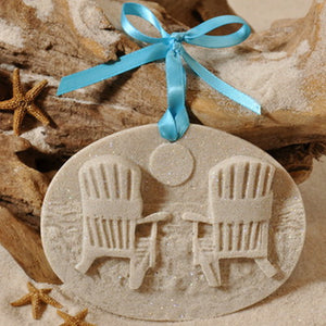 Beach Chairs Adirondack Chairs Sand Ornament (#251)