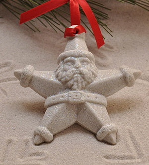 Santa Star Sand Ornament (#305)