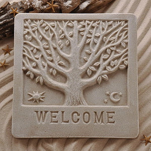 Tree Welcome Sand Plaque