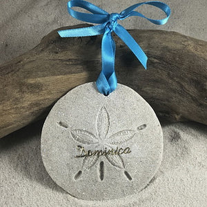 Dominica Sand Dollar Sand Ornament