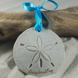 Longboat Key Sand Dollar Sand Ornament