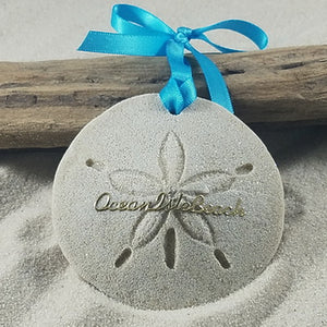 Ocean Isle Beach, NC Sand Dollar Sand Ornament