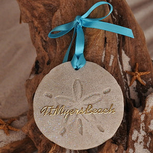 Ft Myers Beach Sand Dollar Ornament