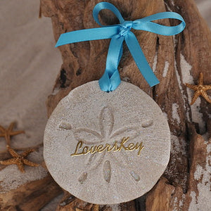 Lovers Key Sand Dollar Ornament