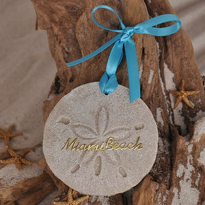 Miami Beach Sand Dollar Ornament