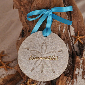 Savannah GA Sand Dollar Ornament