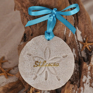 St Lucia Sand Dollar Ornament