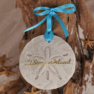 St Simons Island Sand Dollar Ornament