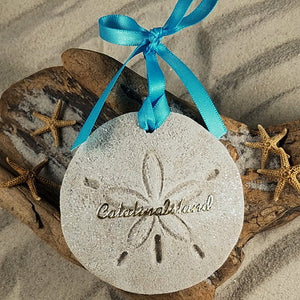 Catalina Island Sand Dollar Sand Ornament