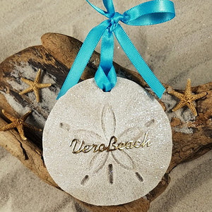 Vero Beach Sand Dollar Sand Ornament