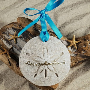 Fernandina Beach Sand Dollar Sand Ornament