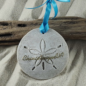 Chincoteague, Virginia Sand Dollar Sand Ornament