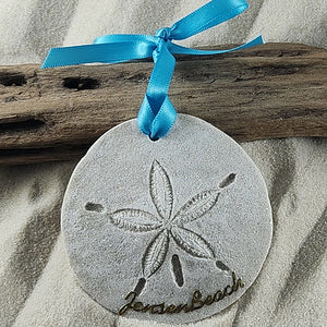 Jensen Beach, Florida Sand Dollar Sand Ornament