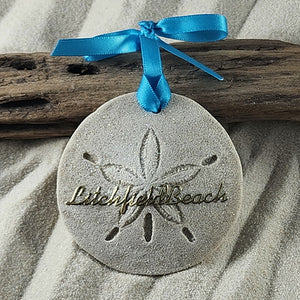 Litchfield Beach, South Carolina Sand Dollar Sand Ornament