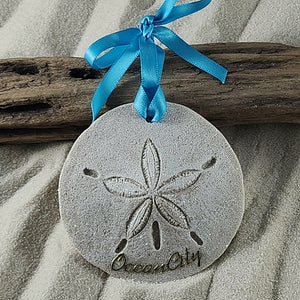 Ocean City, Maryland Sand Dollar Sand Ornament