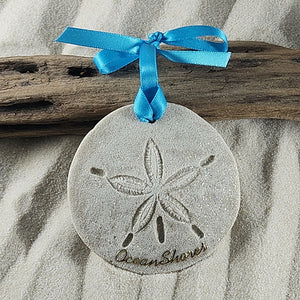 Ocean Shores, Washington Sand Dollar Sand Ornament