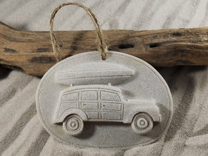 Woody Surfer Wagon Sand Ornament (#285)
