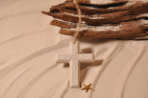CROSS ORNAMENT, FAITH, SAND ORNAMENT, TROPICAL SEASIDE ORNAMENT, COASTAL BEACH GIFT, MADE IN FLORIDA, BEACH LOVER GIFTS, BEACH SAND KEEPSAKES, VACATION SOUVENIR, GIFT SHOP OWNERS, PROMOTIONAL ITEMS, PARTY FAVOR, SPECIAL EVENT, COLLECTIBLES, HAND-CRAFTED, FUNDRAISER, BRIDAL SHOWER FAVORS, DESTINATION WEDDING, BEACH WEDDING FAVORS