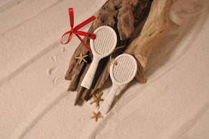 TENNIS RACKET ORNAMENT, TENNIS RACKET SAND ORNAMENT, TENNIS LOVERS, TROPICAL SEASIDE ORNAMENT, COASTAL BEACH GIFT, MADE IN FLORIDA, BEACH LOVER GIFTS, BEACH SAND KEEPSAKES, VACATION SOUVENIR, GIFT SHOP OWNERS, PROMOTIONAL ITEMS, PARTY FAVOR, SPECIAL EVENT, COLLECTIBLES, HAND-CRAFTED, FUNDRAISER, BRIDAL SHOWER FAVORS, DESTINATION WEDDING, BEACH WEDDING FAVORS