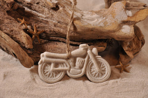 MOTORCYCLE ORNAMENT, BIKE RIDERS, SAND ORNAMENT, TROPICAL SEASIDE ORNAMENT, COASTAL BEACH GIFT, MADE IN FLORIDA, BEACH LOVER GIFTS, BEACH SAND KEEPSAKES, VACATION SOUVENIR, GIFT SHOP OWNERS, PROMOTIONAL ITEMS, PARTY FAVOR, SPECIAL EVENT, COLLECTIBLES, HAND-CRAFTED, FUNDRAISER, BRIDAL SHOWER FAVORS, DESTINATION WEDDING, BEACH WEDDING FAVORS