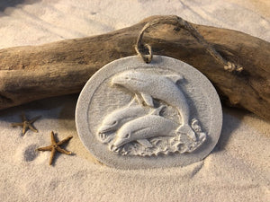 Dolphin Pod Sand Ornament (#269)