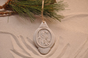 NATIVITY SCENE, CHRISTMAS, XMAS, HOLIDAY GIFT, SEASIDE CHRISTMAS, CHRISTMAS ORNAMENT, SEASONAL DÉCOR, HOLIDAY ORNAMENT, SAND ORNAMENT, TROPICAL SEASIDE ORNAMENT, COASTAL BEACH GIFT, MADE IN FLORIDA, BEACH LOVER GIFTS, BEACH SAND KEEPSAKES, VACATION SOUVENIR, GIFT SHOP OWNERS, PROMOTIONAL ITEMS, PARTY FAVOR, SPECIAL EVENT, COLLECTIBLES, HAND-CRAFTED, FUNDRAISER