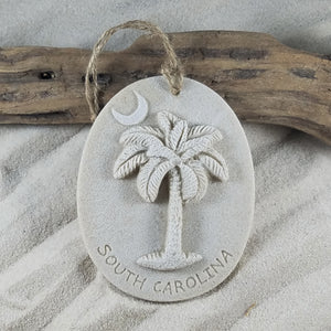 South Carolina Palmetto Moon Sand Ornament (#199)